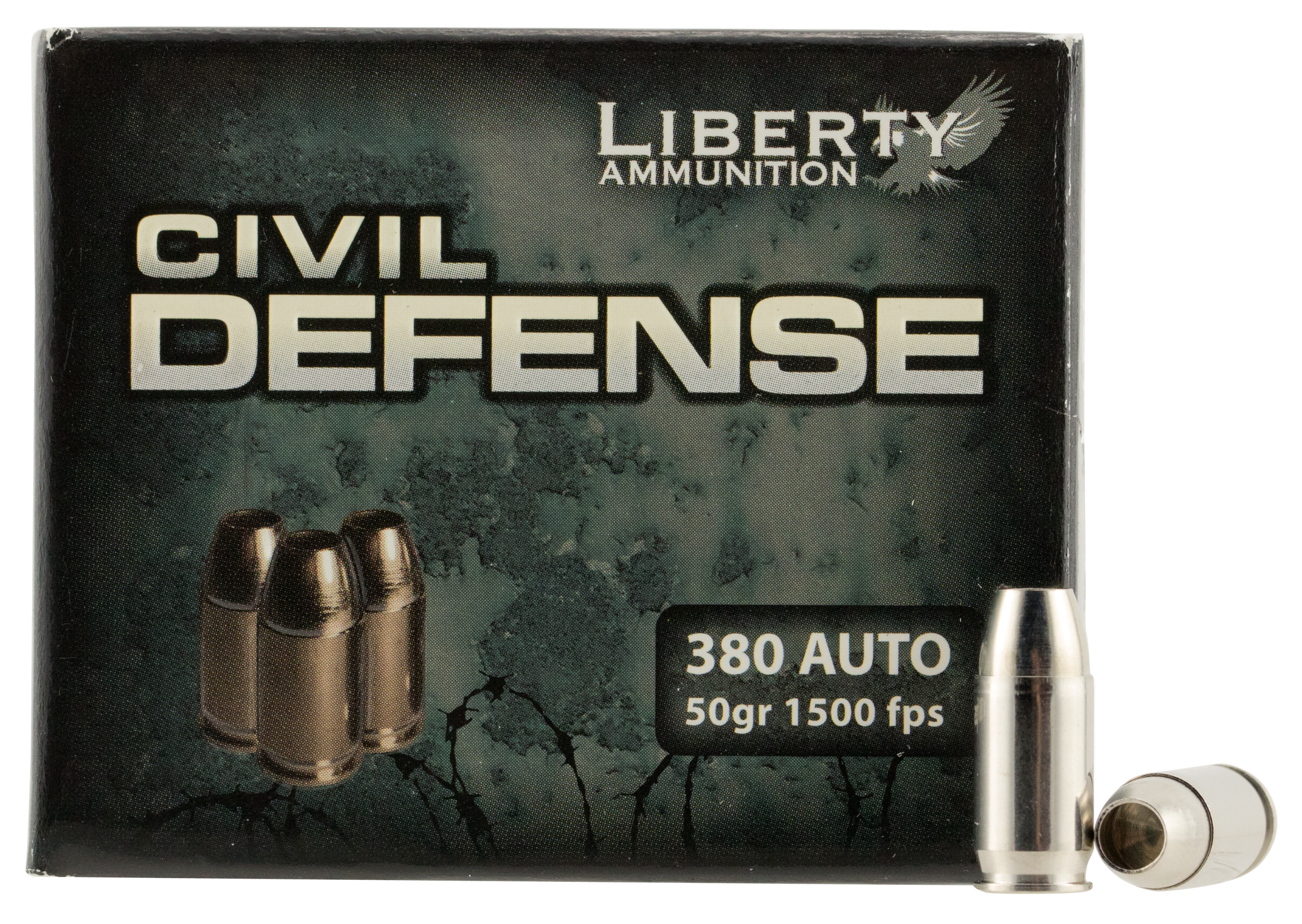 Liberty Ammunition Civil Defense .380 ACP 50gr Lead Free Fragmenting Hollow Point - Box or Case