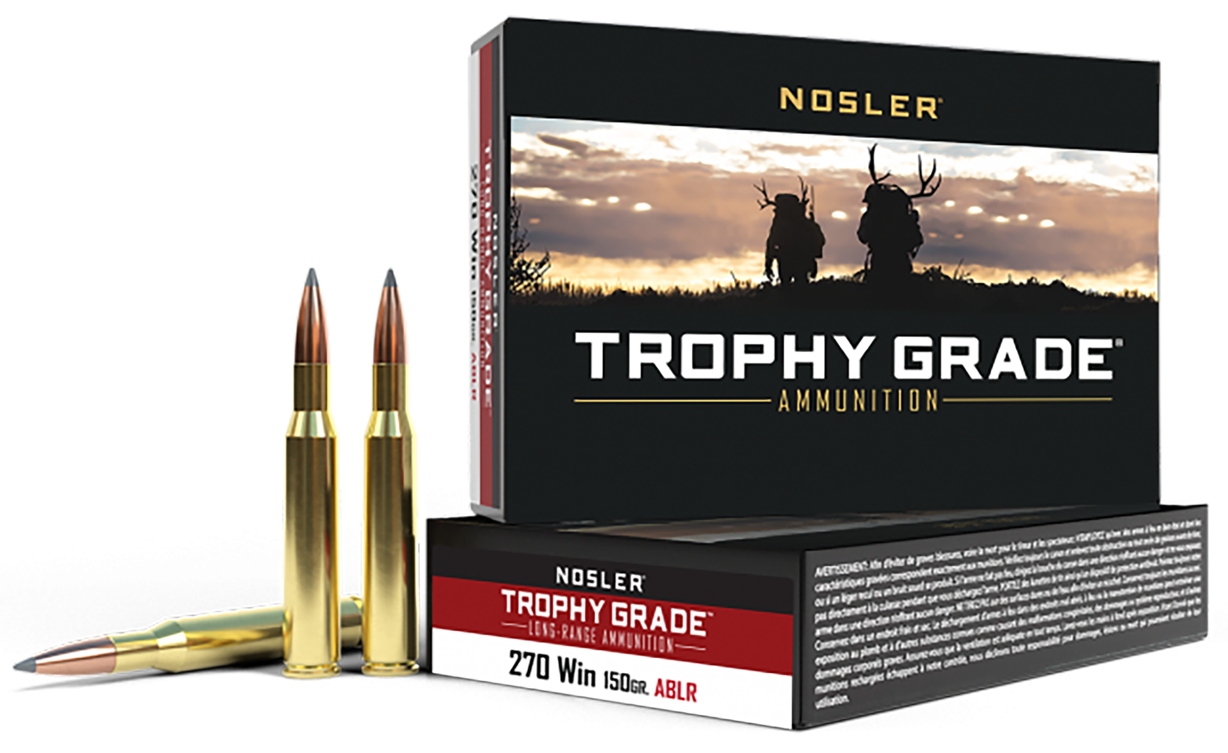 Nosler Trophy Grade Long-Range 270 Win 150gr AccuBond LR 20-Rd/Box - Box or Case
