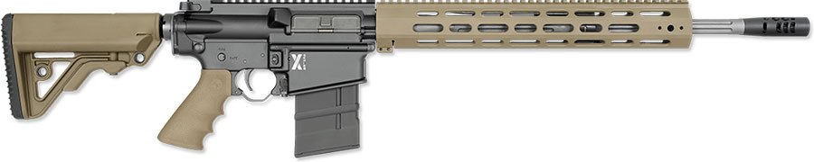 Rock River LAR-8 X-1 Semi-Auto Rifle X308A1751TV1, 308 Win, 18", Tan, RRA A2 Operator Stock, 20 Rds