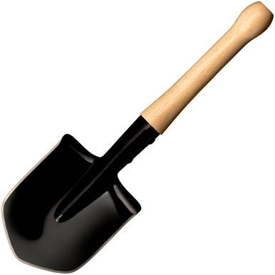 Cold Steel Spetsnaz Special Forces Shovel - Carbon Steel, Natural Wood Handle