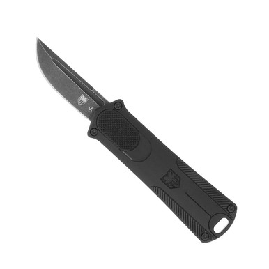 CobraTec California 952 OTF Knife - Drop Point Blade - 1.75" D2 Drop Point Blade, Aluminum Handles, California Compliant