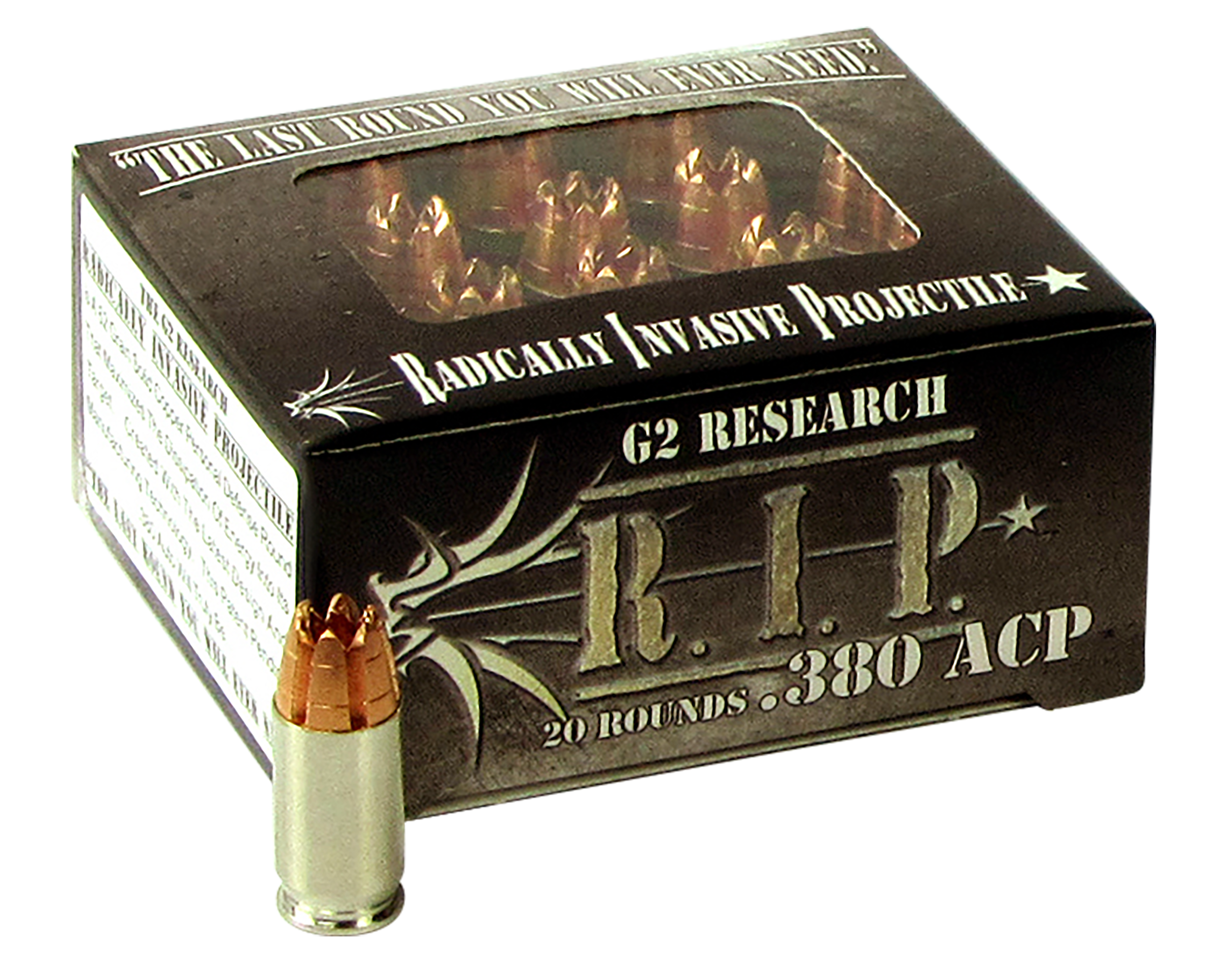G2 Research R.I.P 380 ACP 62gr Fracturing Hollow Point 20 Rd - Box or Case