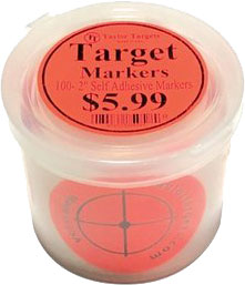 Taylor Targets Red Target Markers (REDMARKERS) 100 Count, 1.75" Diameter
