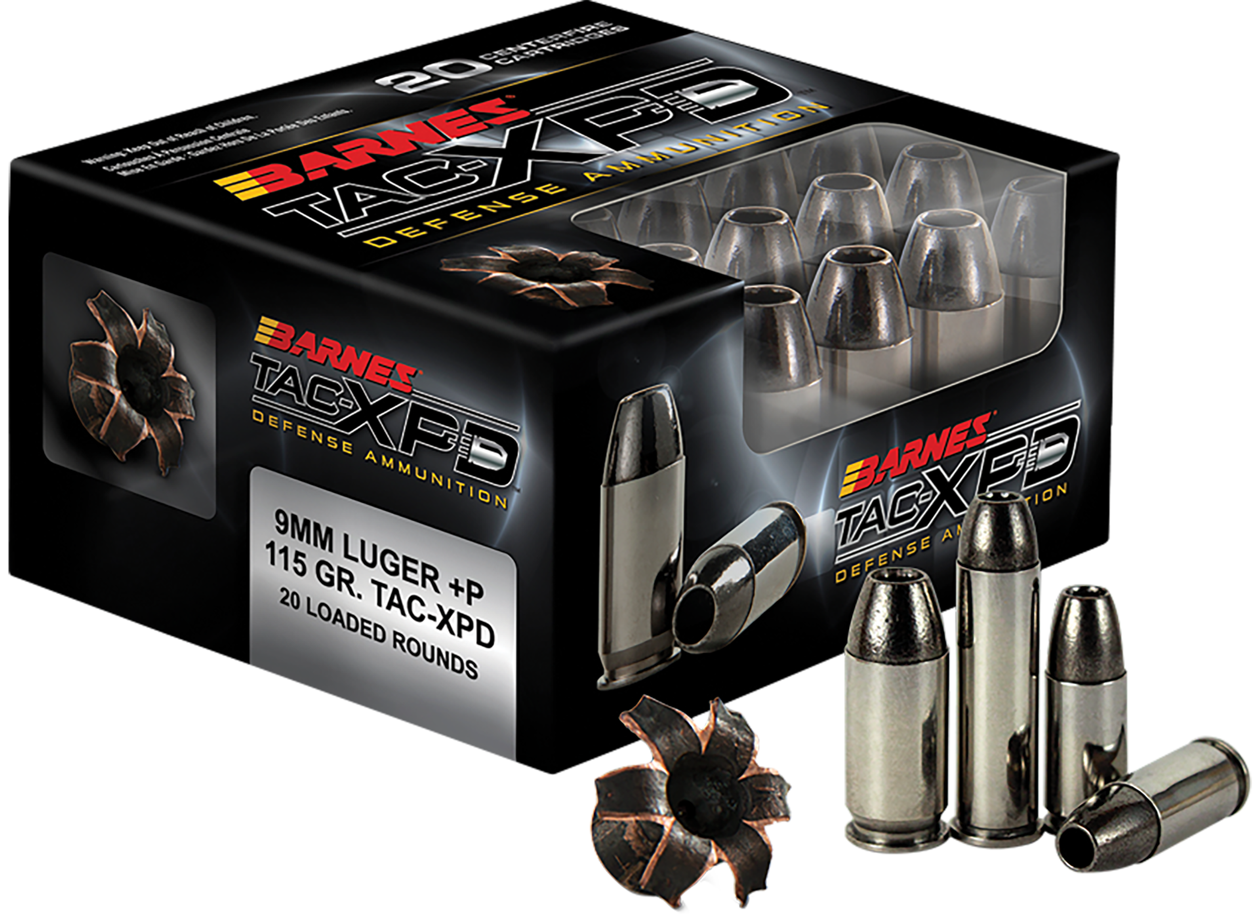 Barnes Bullets TAC-XPD Defense 357 Mag 125gr TAC-XP 20-Rd - Box or Case