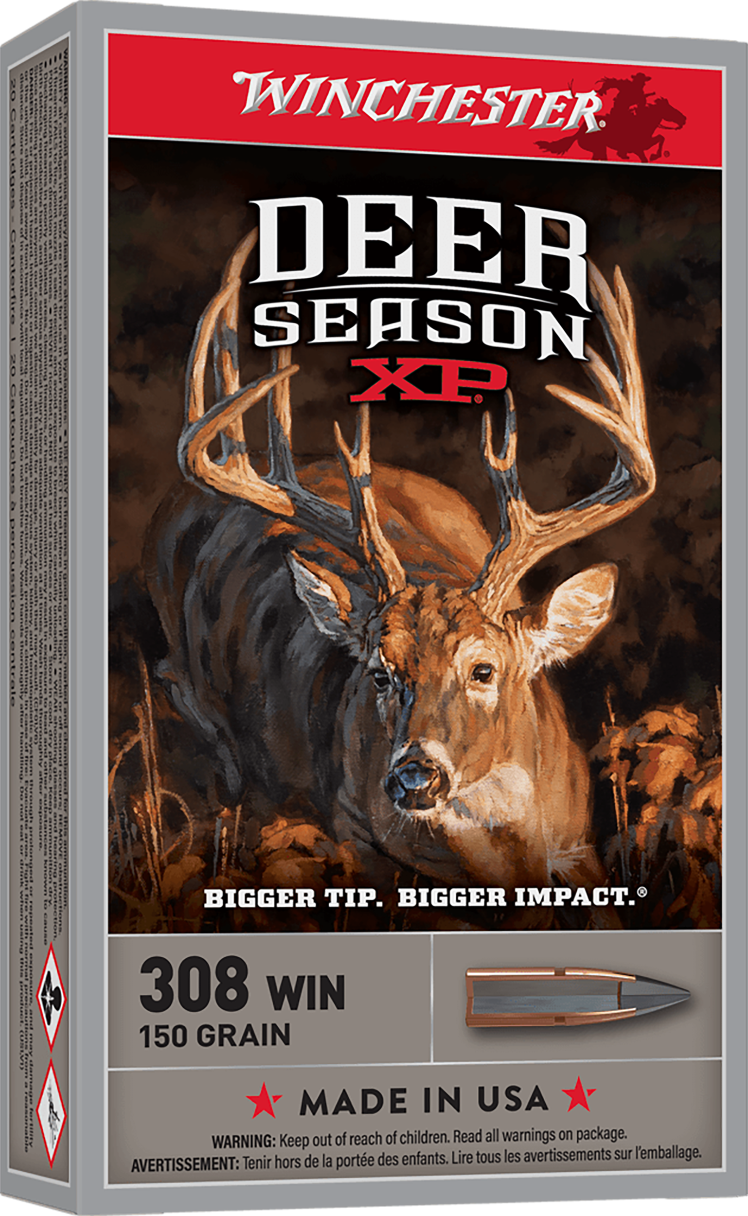 Winchester Ammo Deer Season XP 308 Win 150gr Extreme Point 20 Rd - Box or Case