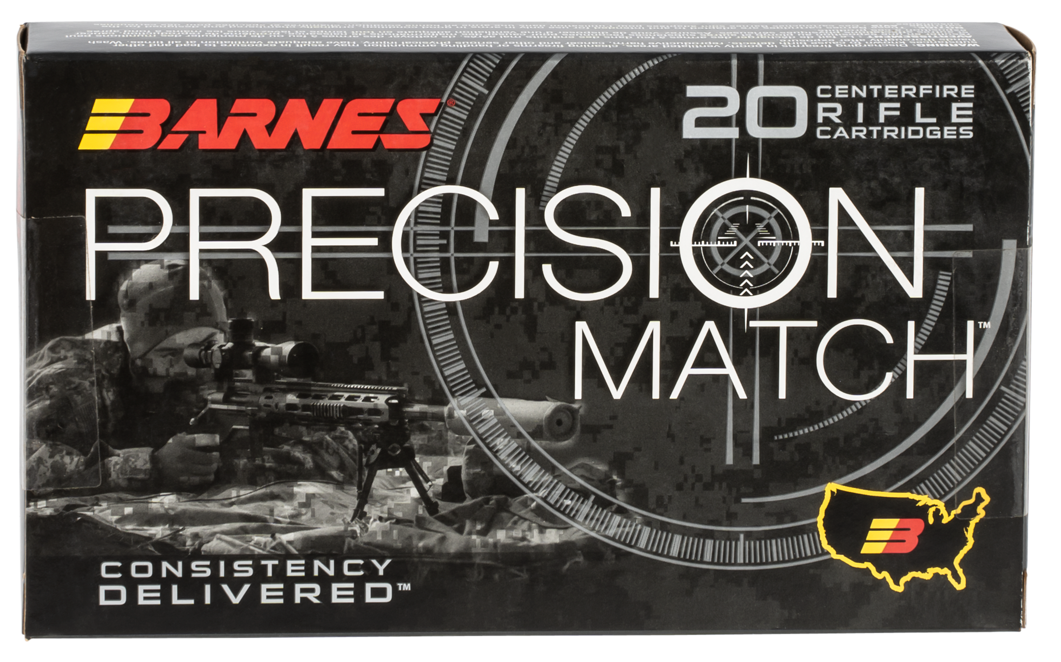 Barnes Bullets Precision Match 300 Win Mag 220gr Open Tip Match Boat Tail 20 Rd - Box or Case