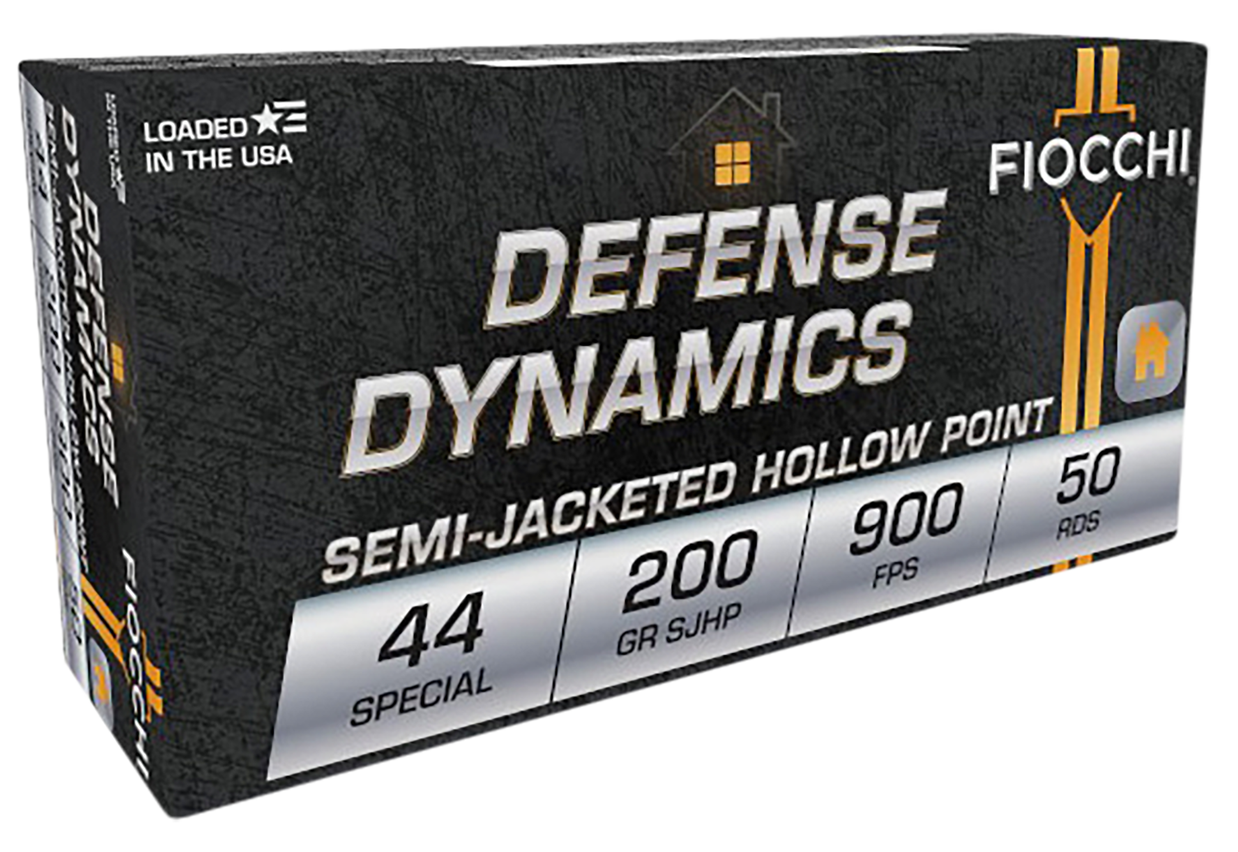 Fiocchi Defense Dynamics 44 S&W Spl 200gr Semi Jacketed Hollow Point 50 Bx/ 10 Cs - Box or Case