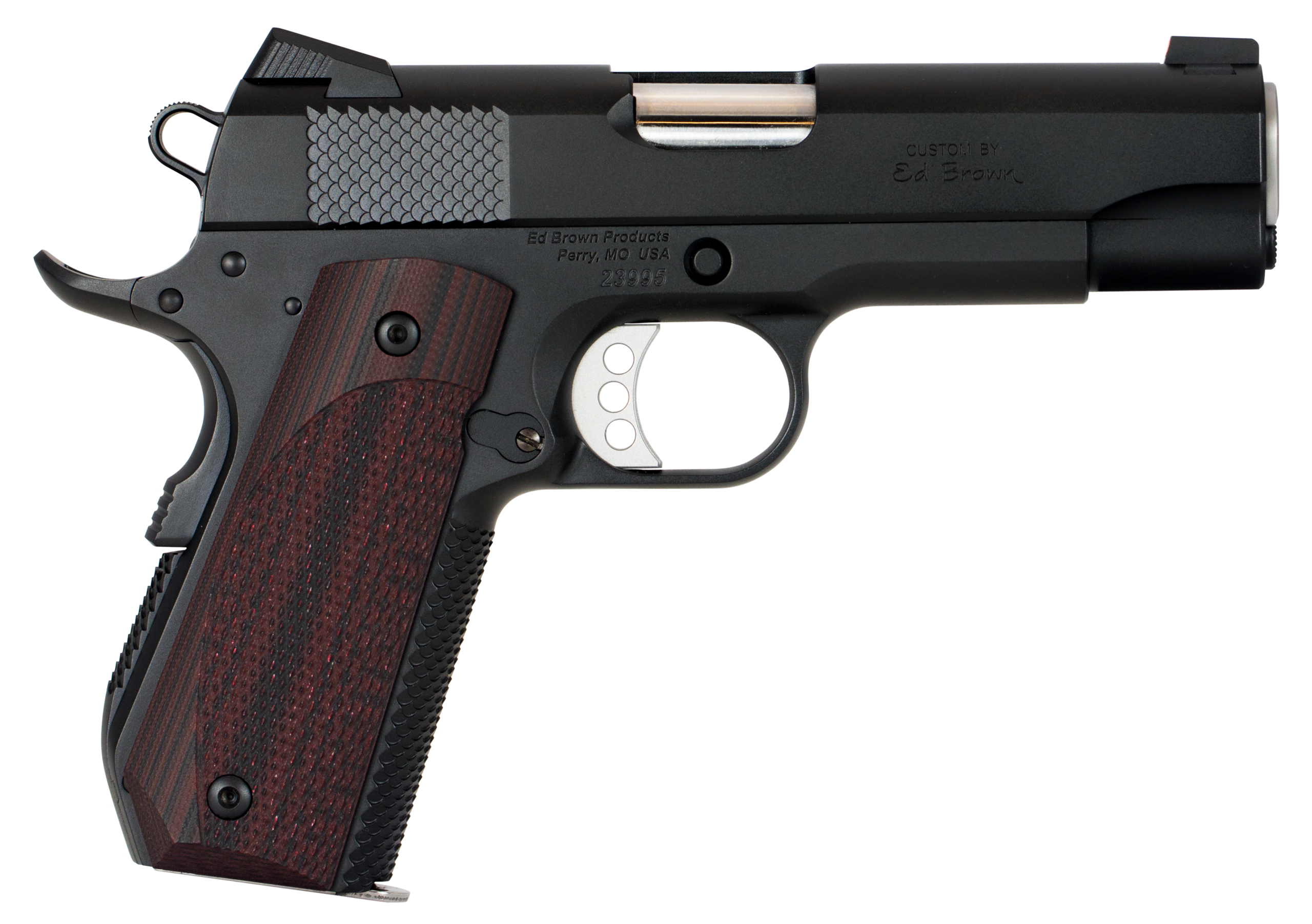 Ed Brown Kobra Carry Pistol KC18G4, 45 ACP, 4.25", Laminate Wood Grips, Black Gen4 Finish, 7 Rds