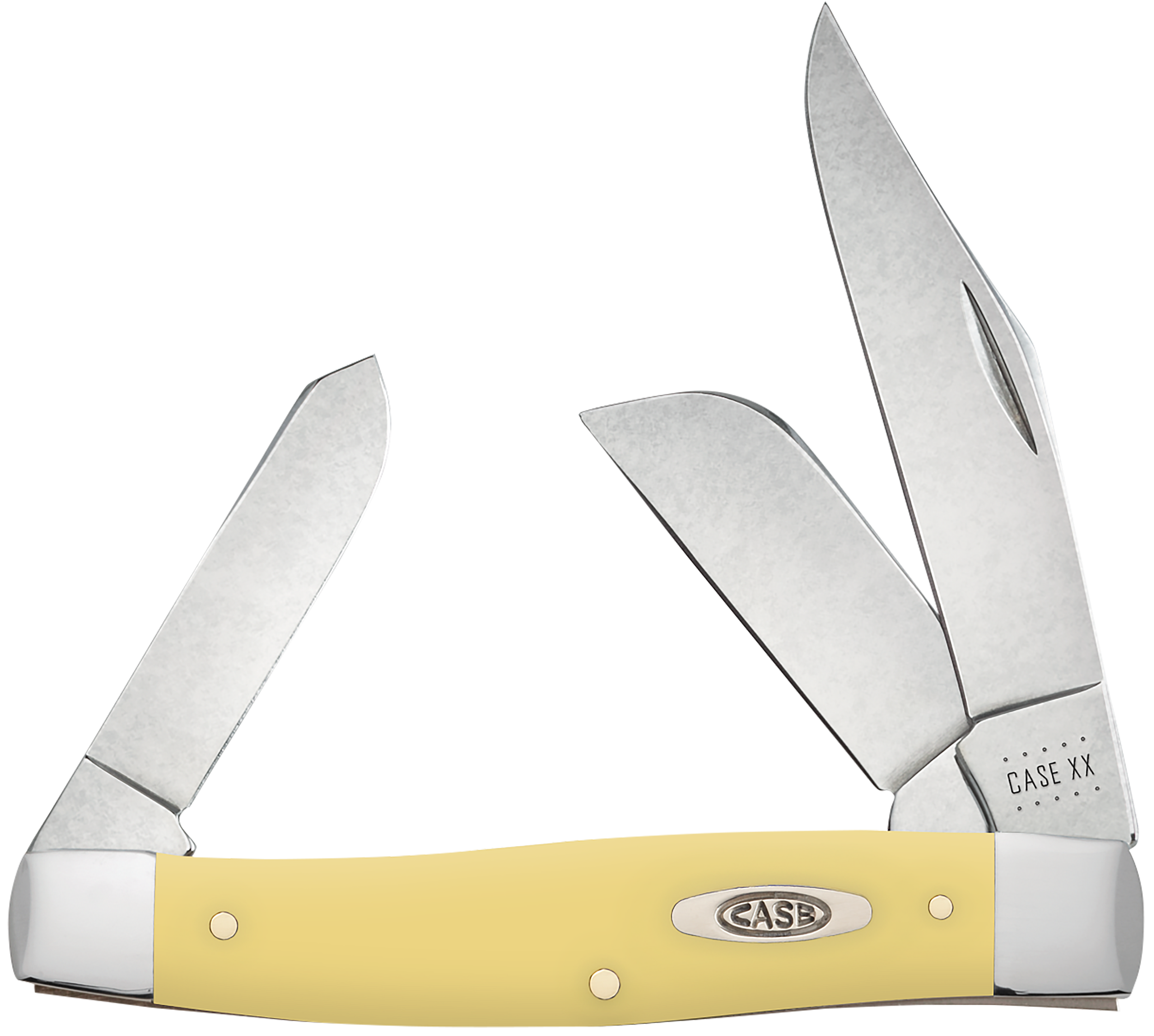 Case Yellow Synthetic Large Stockman Pocket Knife (00203)