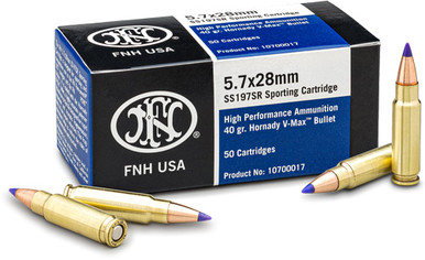 FN America SS197SR 5.7X28MM 40Gr V-Max - 50 rounds per Box