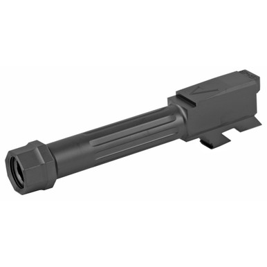 Agency Arms Mid Line Barrel Glock 43 9MM Threaded And Fluted - Black DLC Finish