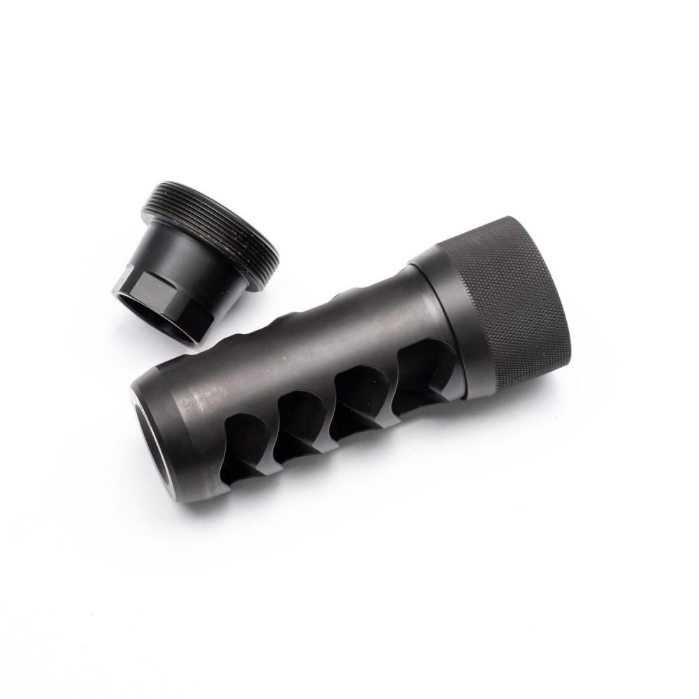 Area 419 Sidewinder Magnum Self-Timing Muzzle Brake .30 Cal 3/4-24 Thread Black Nitride Finish