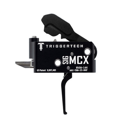 TriggerTech ARCTBB25NNF Adaptable Two-Stage Flat Trigger for the Sig MCX - 2.50-5 lbs Draw Weight & Black PVD Finish