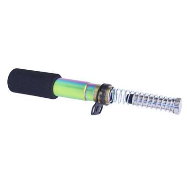 Guntec USA AR-15 Pistol Buffer Tube Set - Matte Rainbow PVD Finish