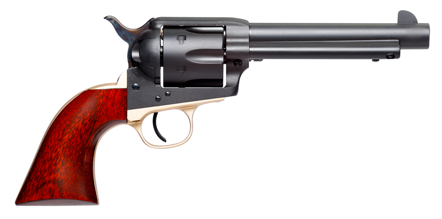 Taylors Old Randall Revolver 550431DE, 45 Colt (LC), 5.50", Walnut Grips, Matte Blued Finish, 6rd