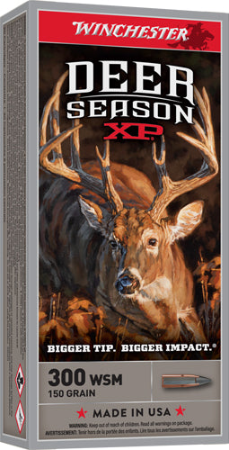 Winchester .300 WSM Deer Season XP 150 grain Extreme Point ammunition 3260 FPS
