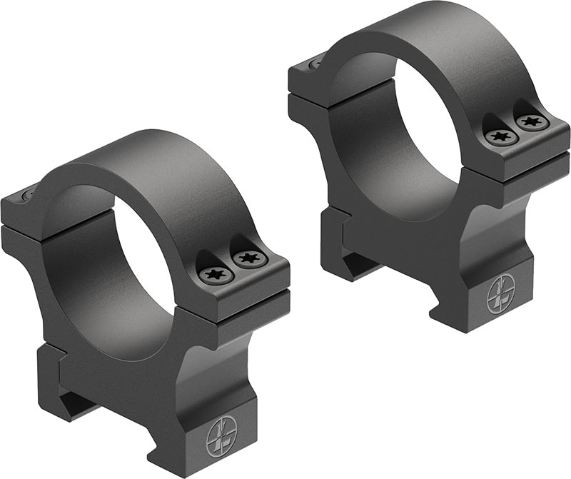 Leupold Open Range Cross-Slot Ring Set 180947, Medium, 30mm, Matte Black, Aluminum