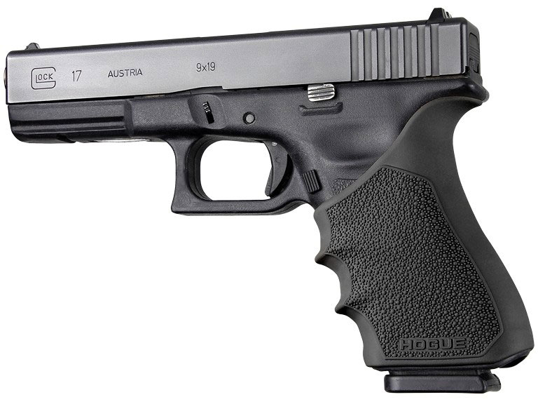 Hogue HandALL Beavertail Grip Sleeve for Glock 17 Gen 3/4, Black (17030)