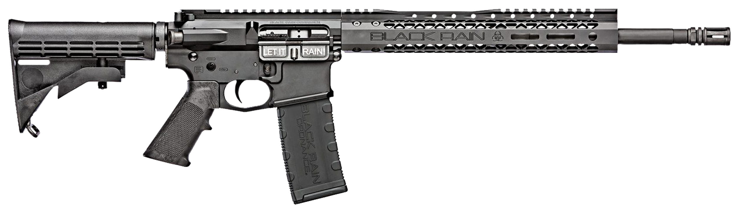 Black Rain Ordnance Tyrant Semi-Auto Rifle TYRANT300BLK, 300 Blackout, 16", Adjustable Stock, 30 Rds