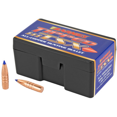 Barnes Bullets TIPPED TSX Reloading Bullets - .257/25Cal, 50 Count, 100Gr, Ballistic Tip Boat Tail, California Certified Nonlead