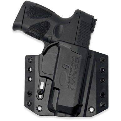 Bravo Concealment BCA 3.0 OWB Concealment Holster - 1.5" Belt Loops, Fits Taurus G2c, Right Hand, Polymer Construction, Black
