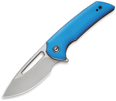 CIVIVI Knives C2010C Odium Flipper Knife - 2.65" D2 Stonewashed Blade, Blue G10 Handles