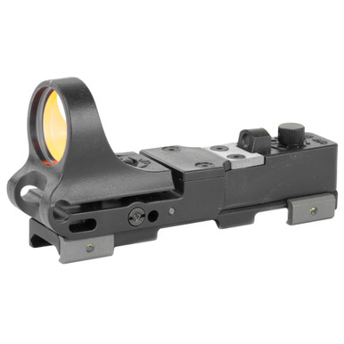 C-More Systems Polymer Railway Red Dot - 8MOA Red Dot Reticle, Click Switch, Black