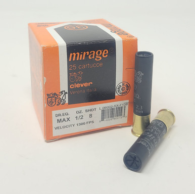 Clever 410 Bore Ammunition CMSTSC4108CASE 2-1/2" #8 Shot1/2oz 1300fps Case 250 Rounds