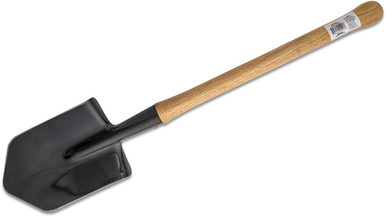 Cold Steel Spetsnaz Trech Shovel - 30" OAL, Carbon Steel, Hickory Wood Handle