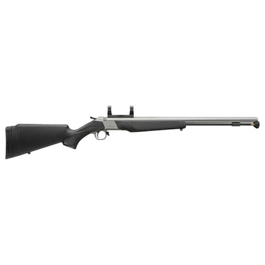 CVA Wolf V2 Break Action .50 Caliber Muzzleloader - 24" Barrel, Steel Receiver, Stainless Steel Finish, Synthetic Black Stock, DuraSight DEAD-ON One Piece Scope Mount