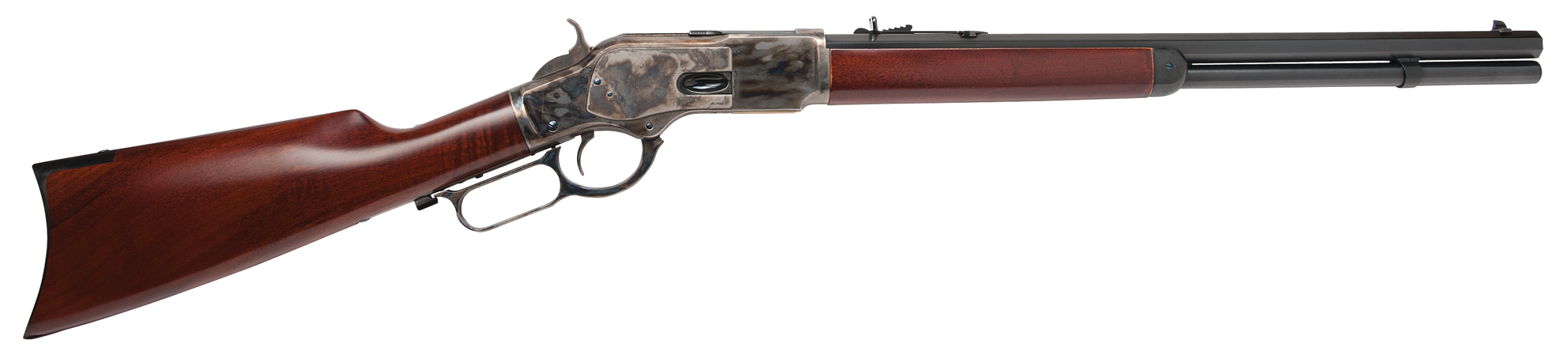 Cimarron 1873 Short Rifle Lever Action Rifle CA271, 38 Special/357 Mag, 20", Straight Walnut Stock, 10 Rds