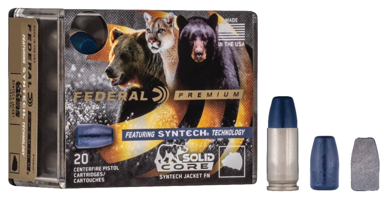 Federal Premium Punch Pistol Ammunition P40SHC1, 40 S&W, JHP, 165 gr, 1130 fps, 20 Rd/Bx