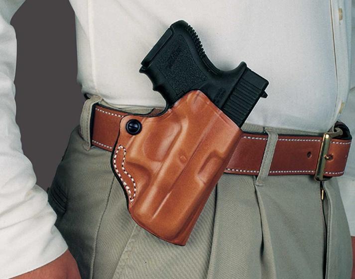 DeSantis Mini Scabbard Tan RH Holster for Walther PPK/PPKS Model 019