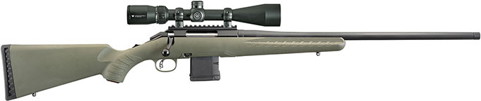 Ruger American Predator Rifle w/Scope 26951, 223 Remington/5.56 NATO, 22", Green Synthetic Stock, Black Finish, 10 Rds