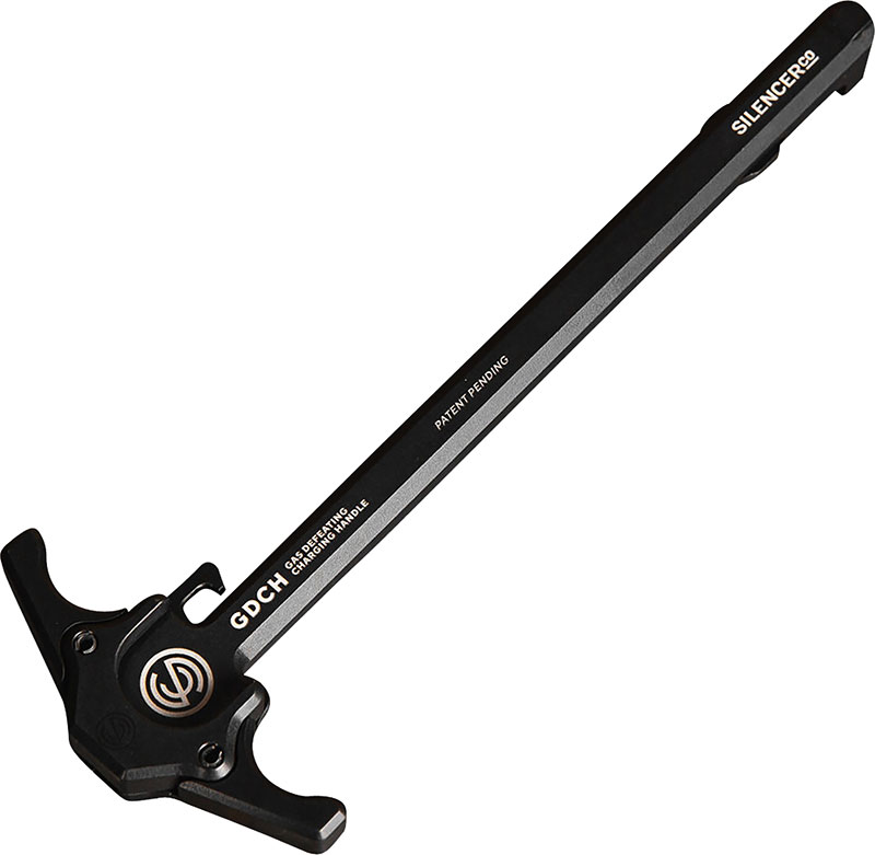SilencerCo Gas Defeating Charging Handle for AR-15, Ambidextrous, Black Anodized 7075-T6 Aluminum (AC5062)