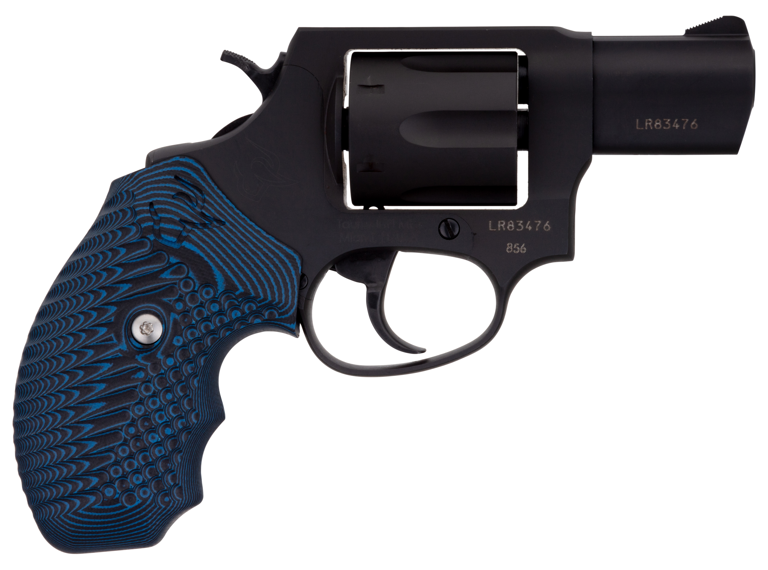 Taurus 856 Revolver 2856021MVZ16, 38 Special +P, 2", Blue VZ Cyclone Grip, Matte Black Finish, 6 Rd