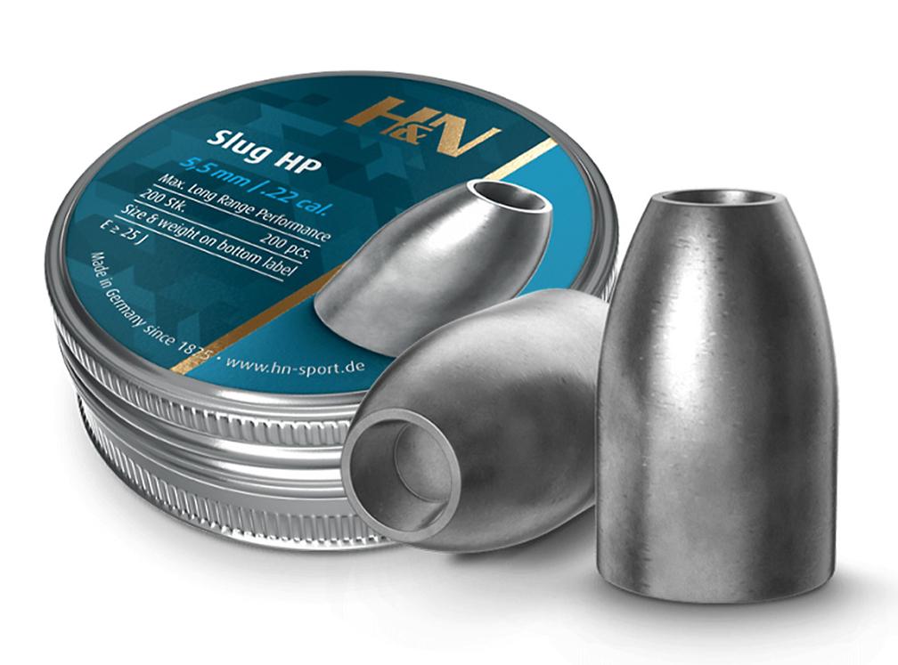 H&N Slug HP Airgun Pellets .22 Cal 5.53mm Head 23 Grain 200 Pack