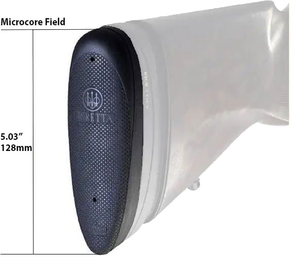 Beretta MicroCore FIELD Rubber Recoil Pad E73004, .79" Thick