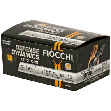 Fiocchi Defense Dynamics 12 Gauge 2.75" 1 oz Low Recoil Aero Slug - 10rd Box