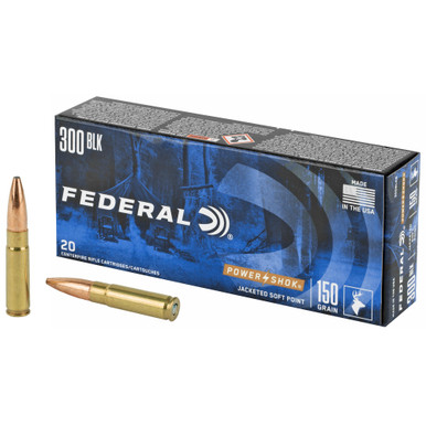 Federal PowerShok 300 Blackout 150 Grain Soft Point - 20 Round Box