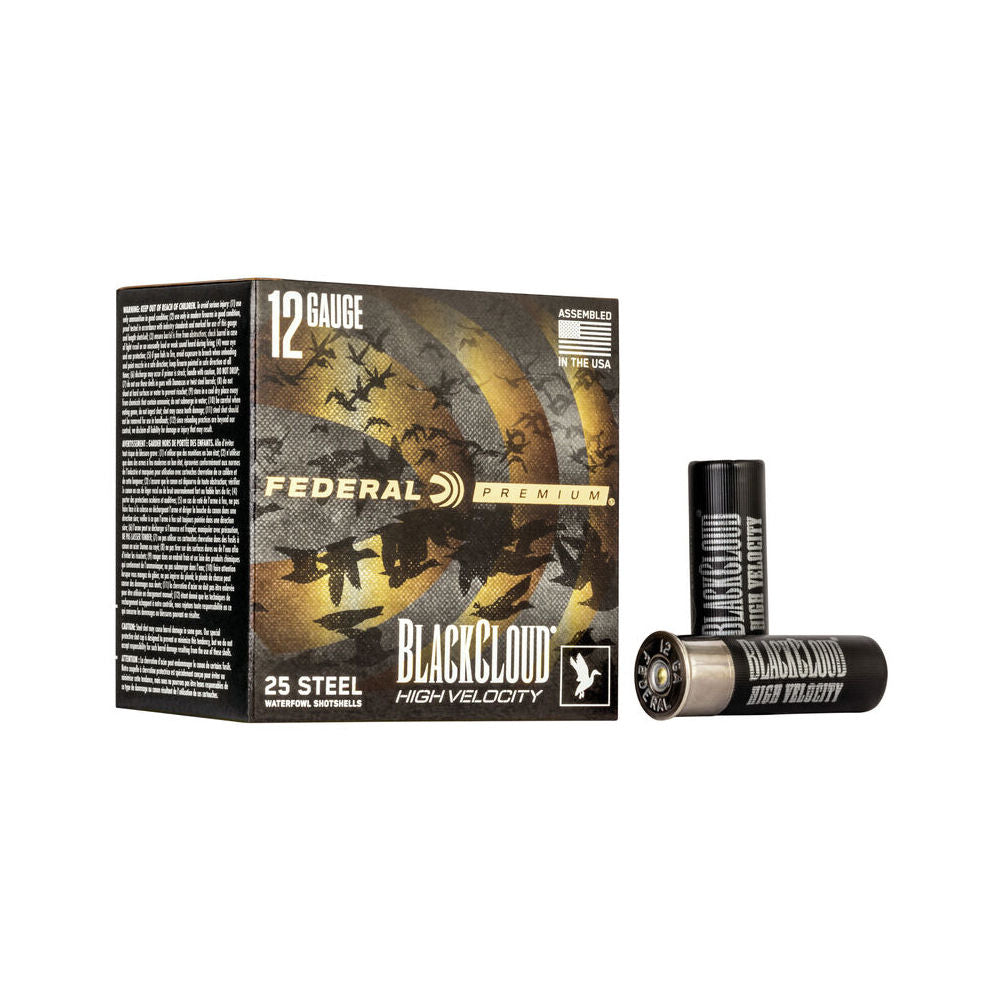 Federal PWBXH143BB Black Cloud FS High Velocity 12 Gauge 3 1-1/8oz #BB 1635 fps