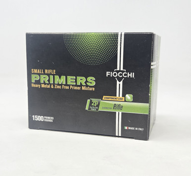 Fiocchi Small Rifle Primers Zero Pollution FIPRSRZPM 1500 Count