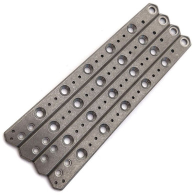 Flytanium Titanium Handles for Kershaw Lucha - Stonewash, Knife Not Included - FLY-637