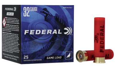Federal 32 Gauge Ammunition Game Load FN1328CASE #8 Shot 2-1/2" 1/2oz 1260fps CASE 250 Rounds