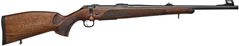 CZ 600 Lux Bolt Action Rifle 07303, 30-06 Springfield, 20", Walnut Stock, Black Finish, 4 Rds