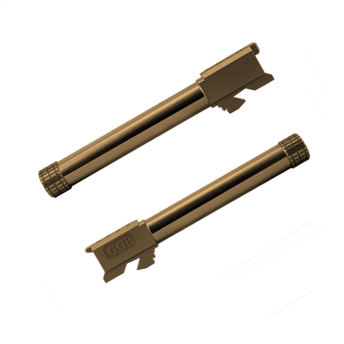 Grey Ghost Precision GGP-17 Match Grade Threaded 9MM Barrel - 1/2X28, For Glock 17 Gen 3-4, DLC Copper Finish