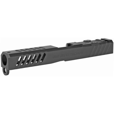 Grey Ghost Precision Stripped Slide For Glock 19 - Version 1, Gen 3, Dual Optic Cutout Compatible (RMR and DeltaPoint Pro), Black Nitride Finish