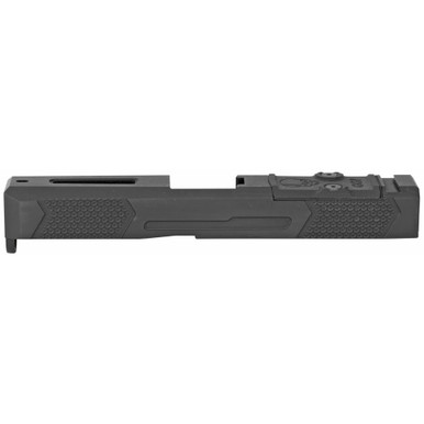 Grey Ghost Precision Stripped Slide For Glock 19 - Version 4, Gen 3, Dual Optic Cutout Compatible (RMR and DeltaPoint Pro), Black Nitride Finish