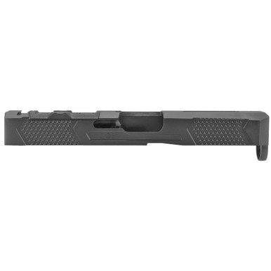 Grey Ghost Precision Stripped Slide for Glock 19 - Version 4, Gen 5, Dual Optic Cutout Compatible (RMR and DeltaPoint Pro), Black Nitride Finish