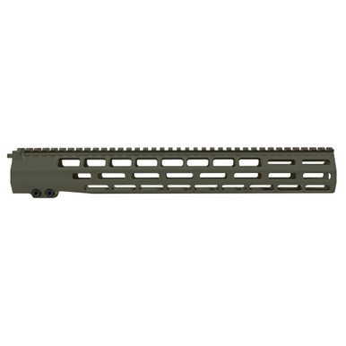 Grey Ghost Precision GGP AR10 15" MLOK Handguard - Fits the AR-10 Platform, Cerakote OD Green Finish
